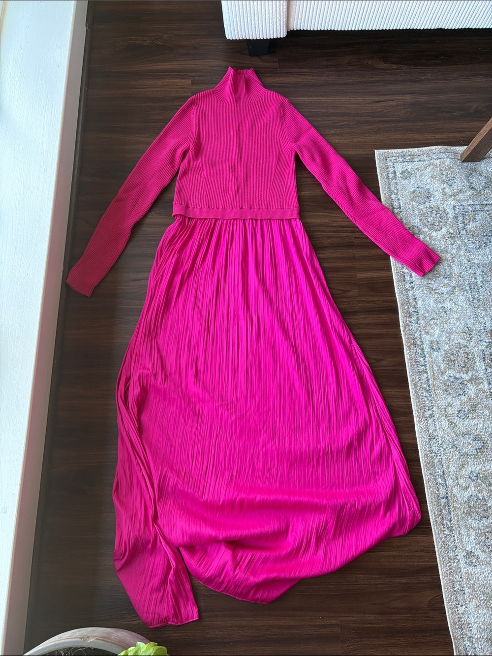 Anthro Pink Maxi Dress - Picture 2 of 4